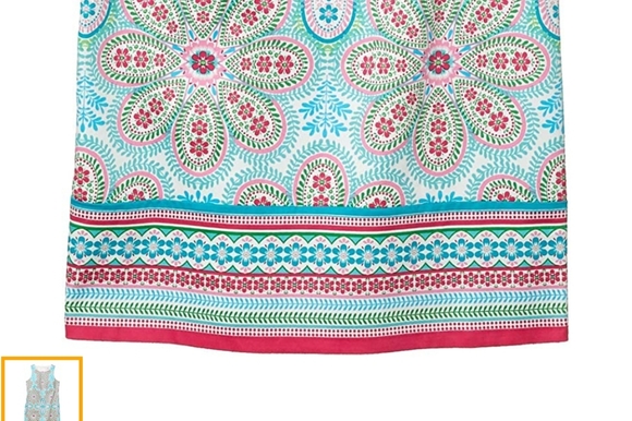 🐰LONDON TIMES Cotton Sateen Floral Bursts Shift - Picture 7 of 7